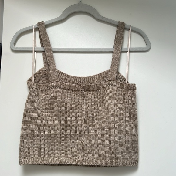 English Factory V-Neck Knit Cardigan & Matching Sweater Tank - Picture 9 of 9